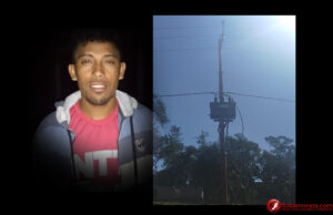 Tiang Listrik Di Saenama Hanya Jadi Tontonan Warga