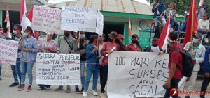 GEMMA Gelar Demonstrasi Terkait Progran Kerja 100 Hari Bupati Malaka