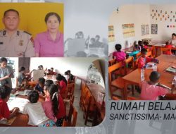Bawa Visi No Child Left Behind, Anggota Brimob NTT Hadirkan Rumah Belajar Sanctissima