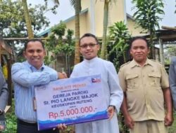 Bank NTT Bantu Paroki Sanpio Keuuskupan Ruteng