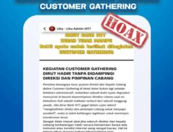 BANK NTT Klarifikasi Isu Soal Customer Gathering