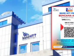 Bank NTT Cabang Borong Salurkan Bantuan Paket Sembako kepada Korban Gempa